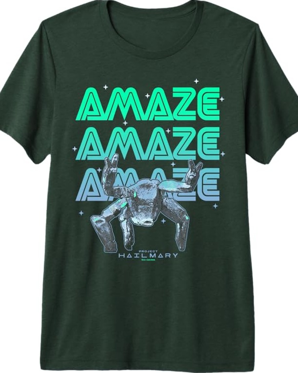 (Pre-Order) US-official-
Project Hail Mary T-shirt &amp; Totebag
T-shirt 1,150.- / ชิ้น มีทุกขนาด+เลือกได้สามสี
Tote-bag 820.-/ ชิ้น 
(Black / Navy Blue/ Forest)
สินค้าถึงไทย 05/2026 https://t.co/7gYSvAifDW