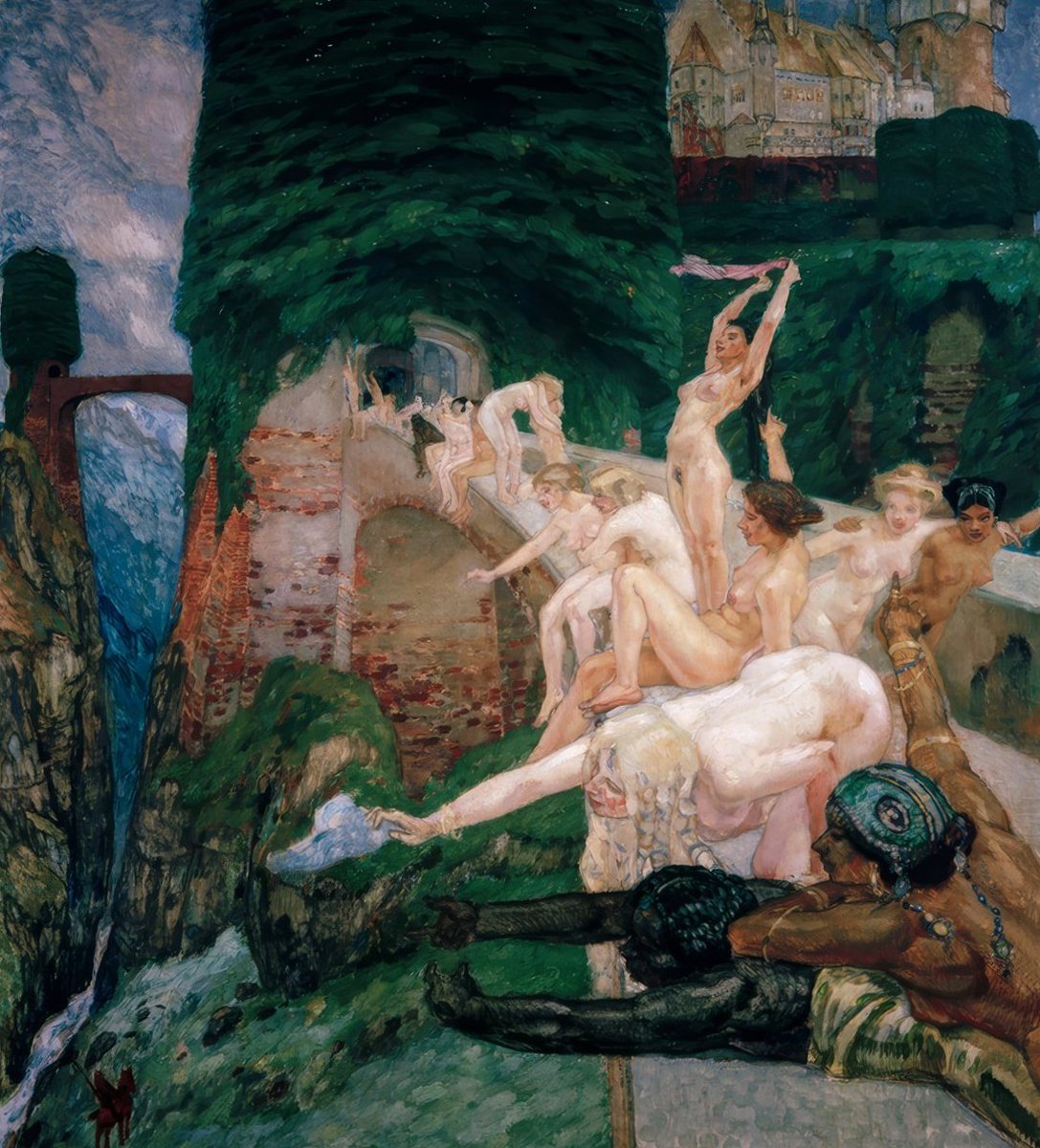 Parzival (1900) by Leo Putz https://t.co/s2w90HZPPf